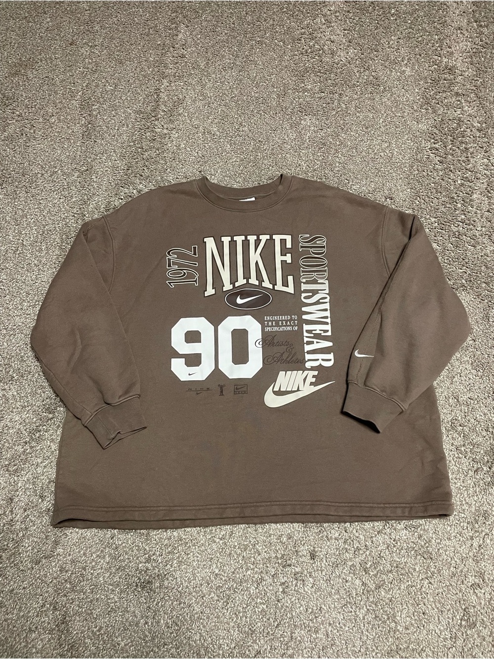 Nike Oversized French Terry Street Logo Crewneck Women’s Large